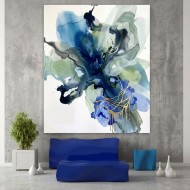 Azure Currents - Painting