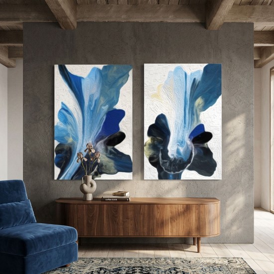 Blue Divinity - Paintings - Diptychs