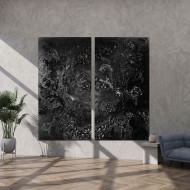 Obsidian Drift - Paintings - Diptychs