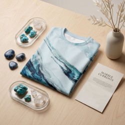 Sean Knipe Art – "Emerald Meander" Long Sleeve Sweatshirt