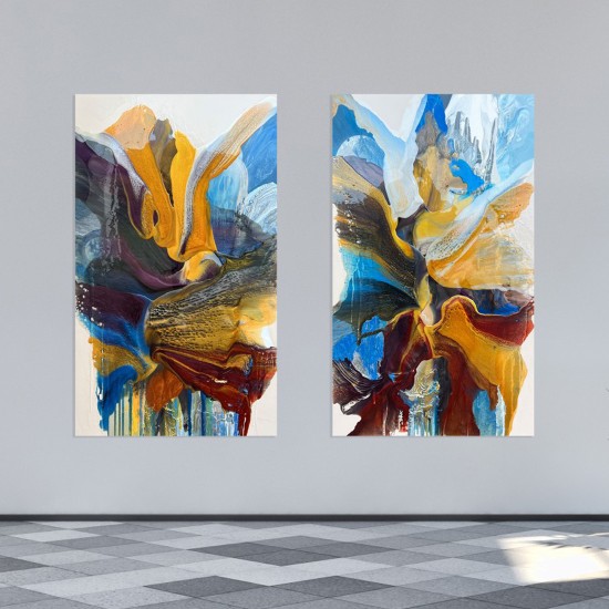The Unfolding Abstraction - Paintings - Diptychs