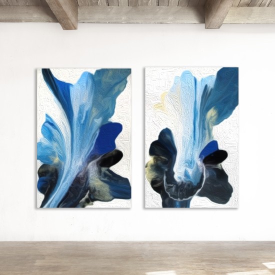 Blue Divinity - Paintings - Diptychs