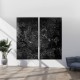 Obsidian Drift - Paintings - Diptychs